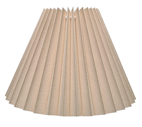 plisse 21x45x53 BR sandfarvet bomuld med stativ